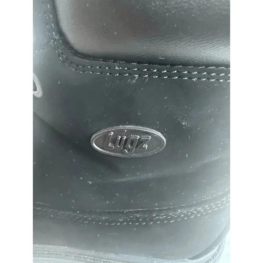 LUGZ Women's Black Convoy 6-Inch Lace‎ Up Round Toe Lug Sole Ankle Boots Sz 7.5